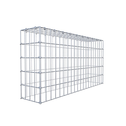 Typ 3 påbyggnadsgabion 100 cm x 50 cm x 20 cm (L x H x D), maskstorlek 5 cm x 10 cm, C-ring