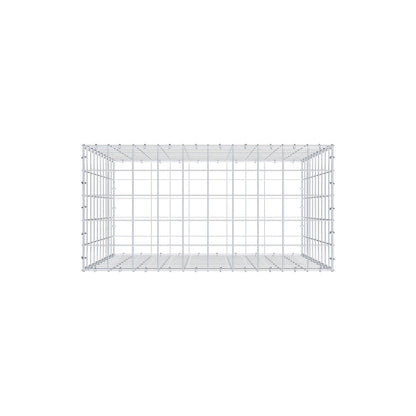 Gabion 100 cm x 100 cm x 50 cm (L x H x D), mesh size 10 cm x 10 cm, C-ring
