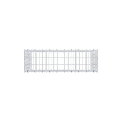 Schanskorf 100 cm x 60 cm x 30 cm (L x H x D), maaswijdte 5 x 10 cm, spiraalring