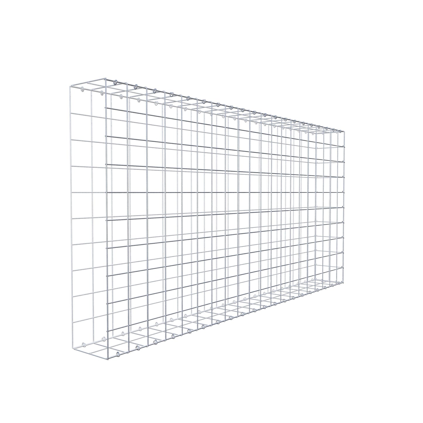 Type 2 oplegkorf 200 cm x 100 cm x 20 cm (L x H x D), maaswijdte 10 cm x 10 cm, C-ring