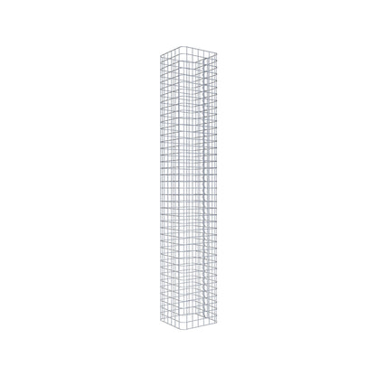 Schanskorfzuil hoekig 32 cm x 32 cm, 200 cm hoog, MW 5 cm x 5 cm