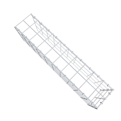 Monteret gabion type 4 100 cm x 30 cm x 20 cm (L x H x D), maskestørrelse 10 cm x 10 cm, C-ring