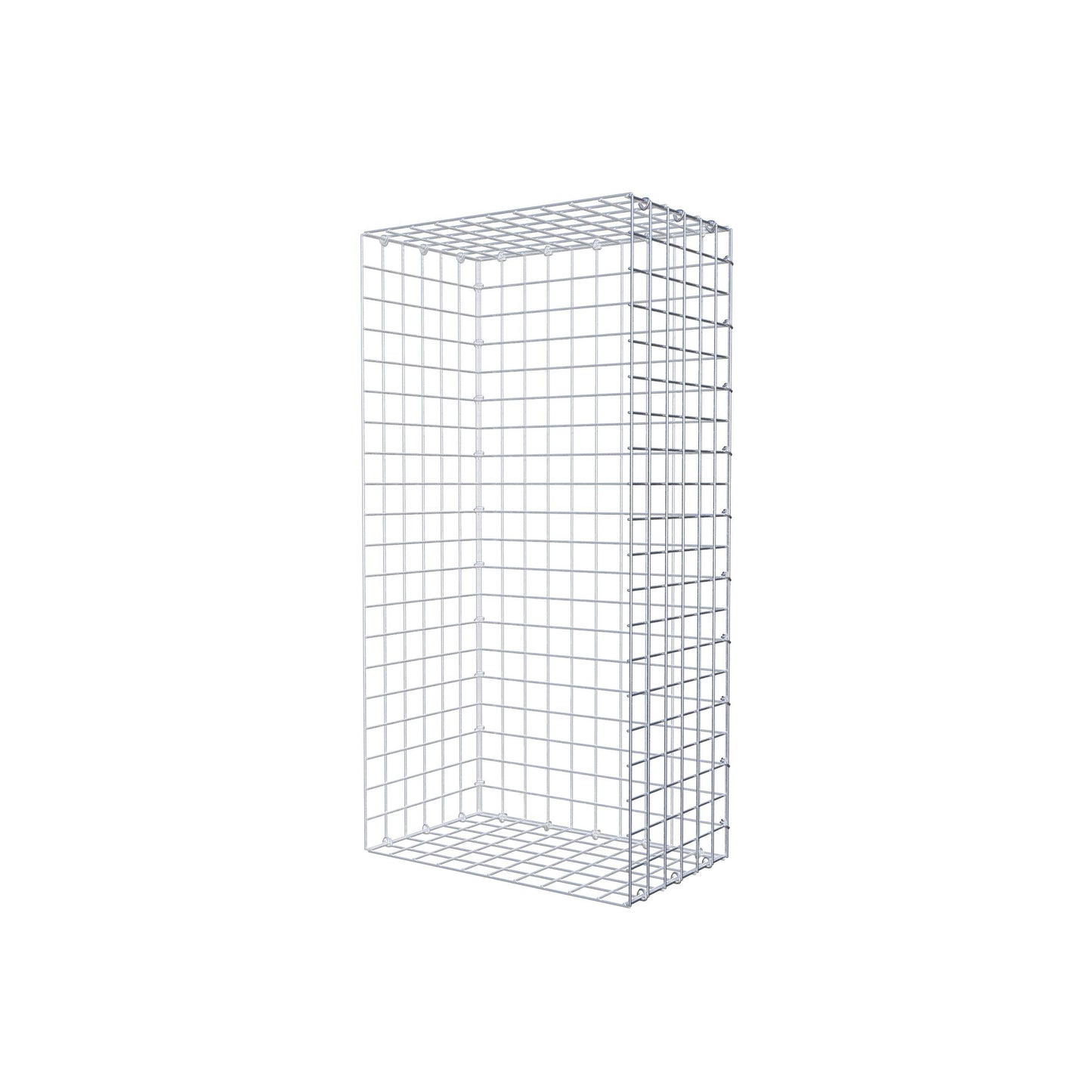 Anbaugabione Typ 2 100 cm x 30 cm x 50 cm (L x H x T), Maschenweite 5 cm x 5 cm, C-Ring
