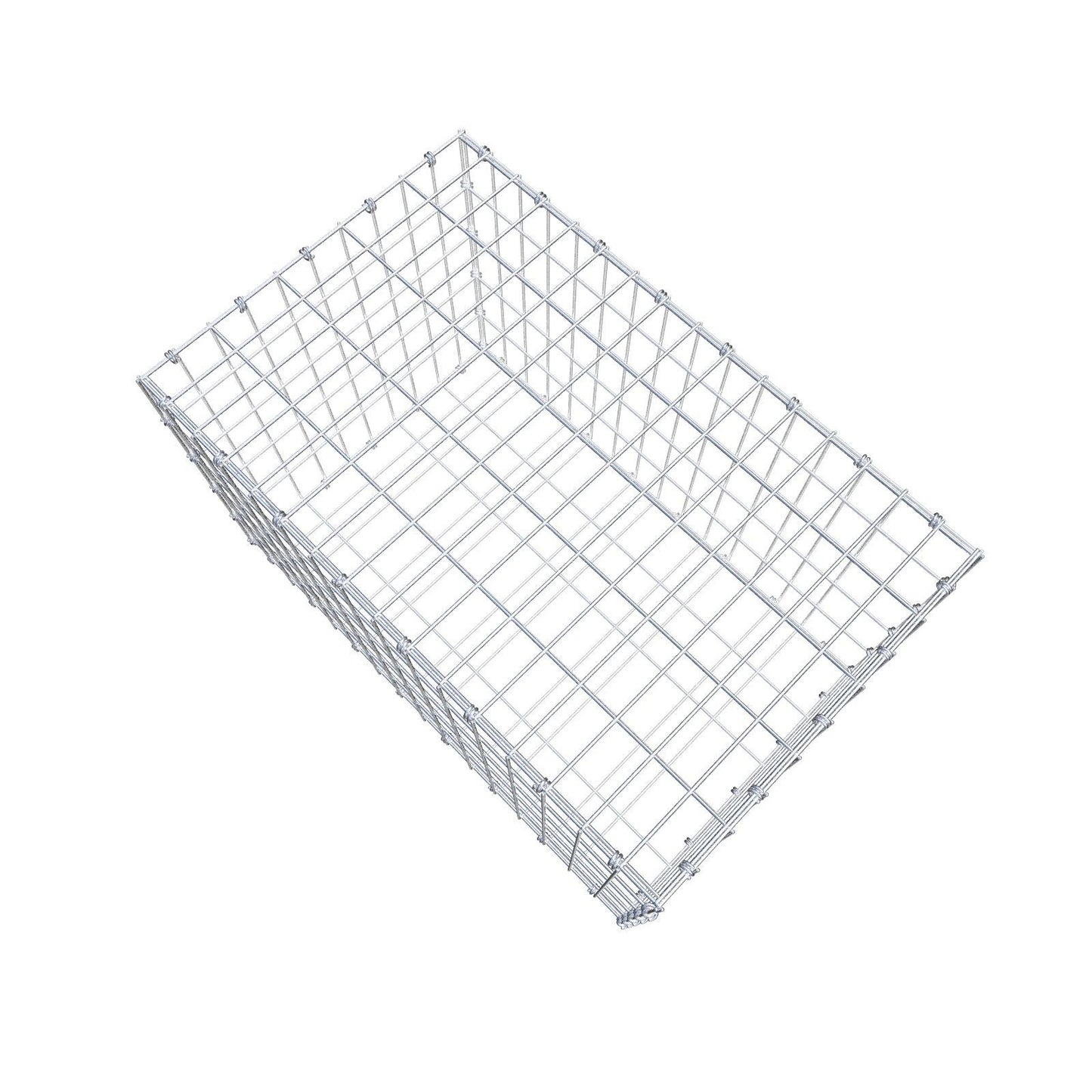 Gabion 80 cm x 50 cm x 50 cm (L x H x D), maskestørrelse 5 x 10 cm, spiralring