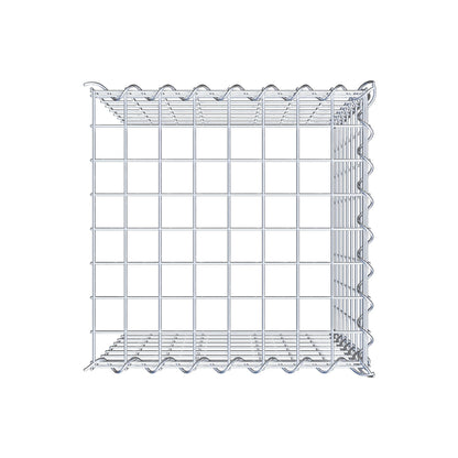 Opvokset gabion type 4 40 cm x 40 cm x 40 cm (L x H x D), maskestørrelse 5 cm x 5 cm, spiral