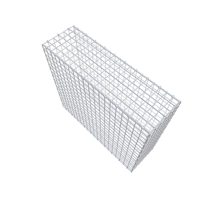Gabbione 100 cm x 90 cm x 30 cm (L x H x P), maglia 5 cm x 5 cm, anello a C