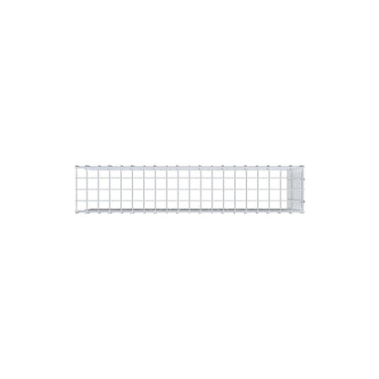 Monteret gabion type 4 100 cm x 50 cm x 20 cm (L x H x D), maskestørrelse 5 cm x 5 cm, C-ring