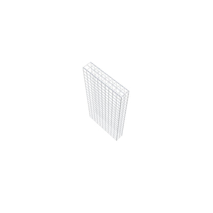 Mounted gabion type 4 200 cm x 100 cm x 20 cm (L x H x D), mesh size 10 cm x 10 cm, C-ring
