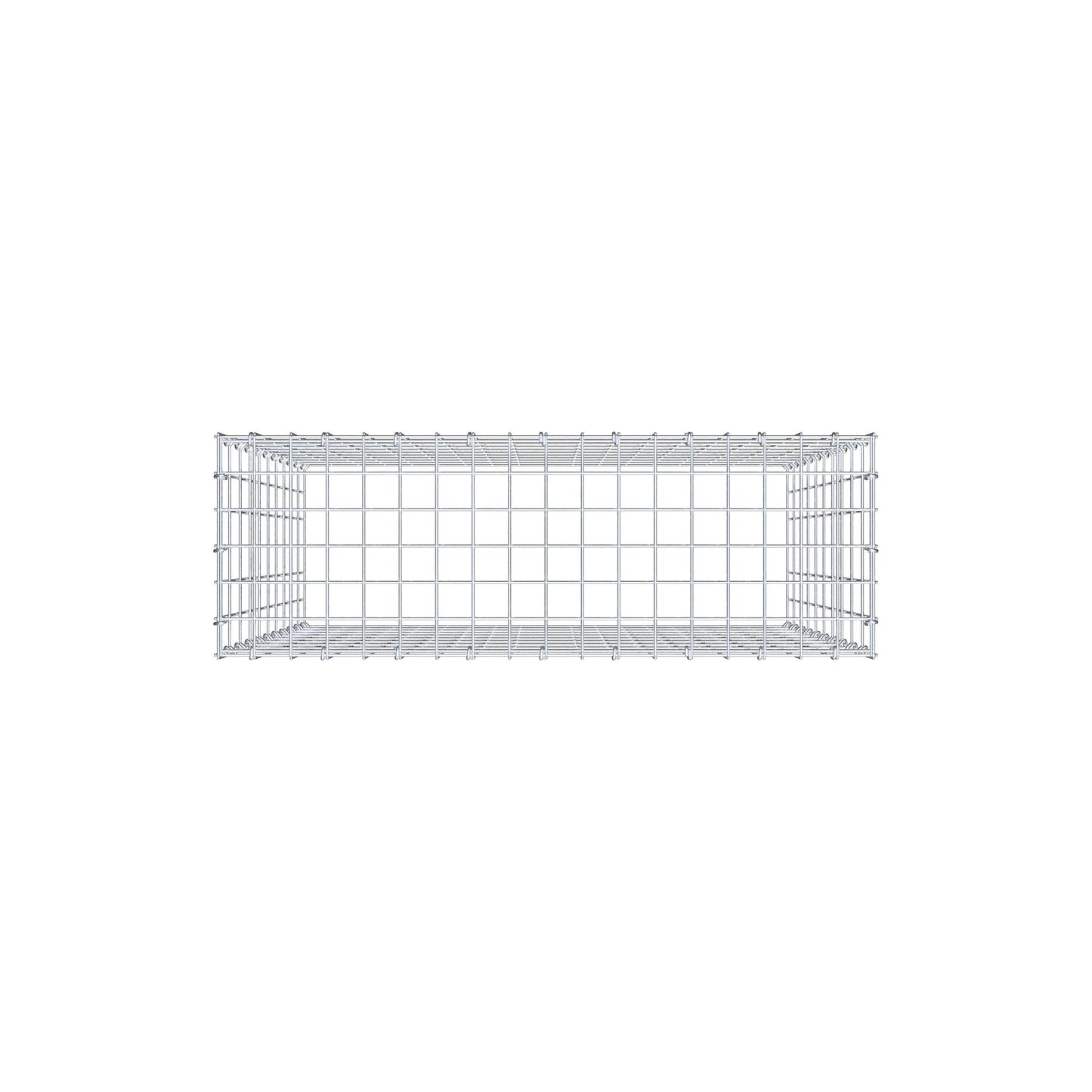 Type 3 oplegkorf 100 cm x 90 cm x 30 cm (L x H x D), maaswijdte 5 cm x 10 cm, C-ring