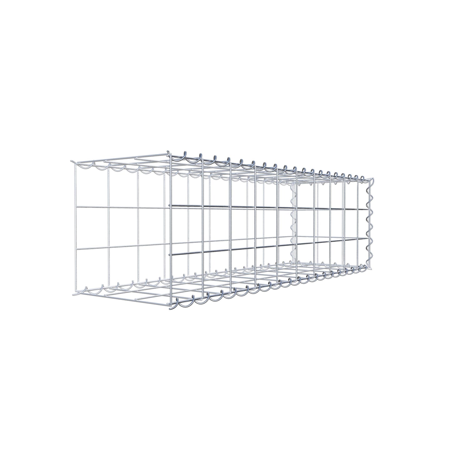 Gavión adicional tipo 2 100 cm x 30 cm x 30 cm (L x A x P), malla 10 cm x 10 cm, en espiral