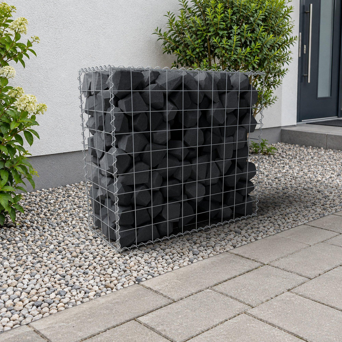 Gabion 100 cm x 90 cm x 40 cm (L x H x D), maskestørrelse 10 cm x 10 cm, spiral