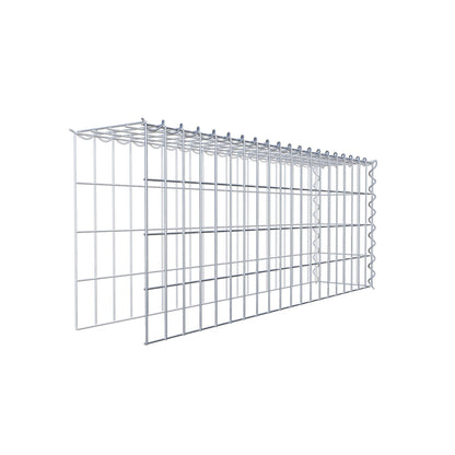 Add-on schanskorf type 4 100 cm x 40 cm x 20 cm (L x H x D), maaswijdte 5 cm x 10 cm, spiraalvormig