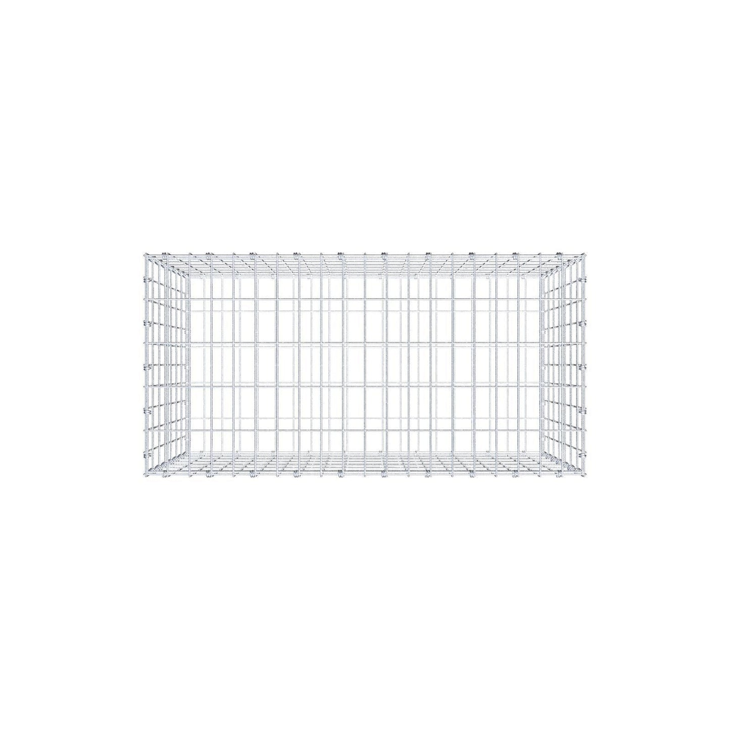 Schanskorf 100 cm x 70 cm x 50 cm (L x H x D), maaswijdte 5 x 10 cm, spiraalring