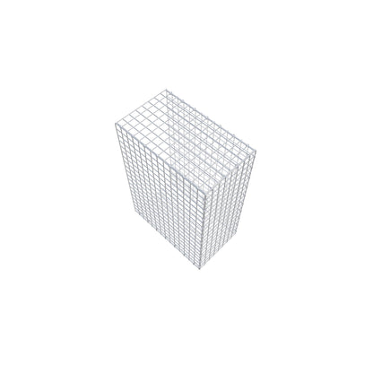 Monteret gabion type 2 100 cm x 70 cm x 40 cm (L x H x D), maskestørrelse 5 cm x 5 cm, C-ring
