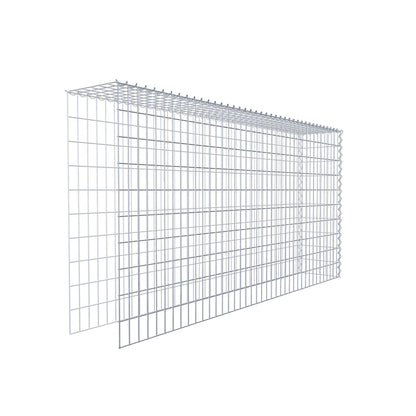 Gabion rapporté type 4 200 cm x 100 cm x 30 cm (L x H x P), mailles 5 cm x 10 cm, spirale