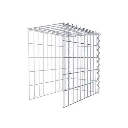 Gabbione aggiuntivo tipo 4 50 cm x 50 cm x 30 cm (L x H x P), dimensione maglia 5 cm x 10 cm, a spirale