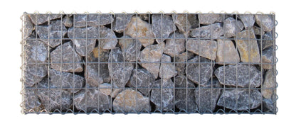 Juego de 2 gaviones de 100 cm x 40 cm x 30 cm (largo x alto x fondo), malla de 5 x 10 cm, en espiral