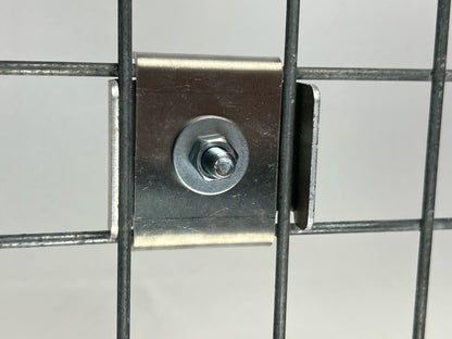 Agrafe avec support de clôture Maille 5 cm x 5 cm, aluminium