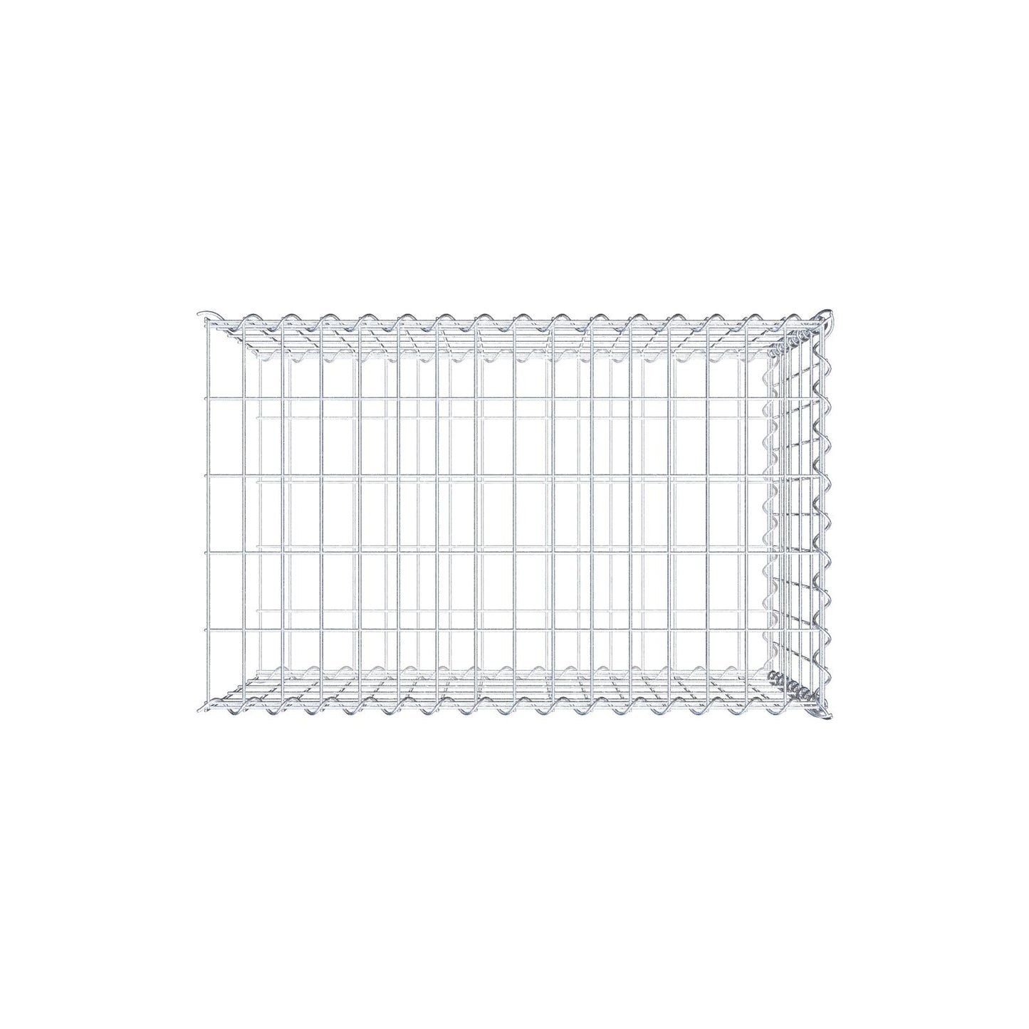 Add-on schanskorf type 2 80 cm x 50 cm x 50 cm (L x H x D), maaswijdte 5 cm x 10 cm, spiraalvormig
