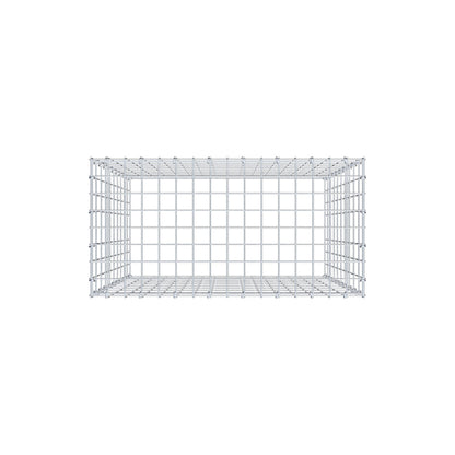 Mounted gabion type 3 100 cm x 80 cm x 40 cm (L x H x D), mesh size 5 cm x 10 cm, C-ring
