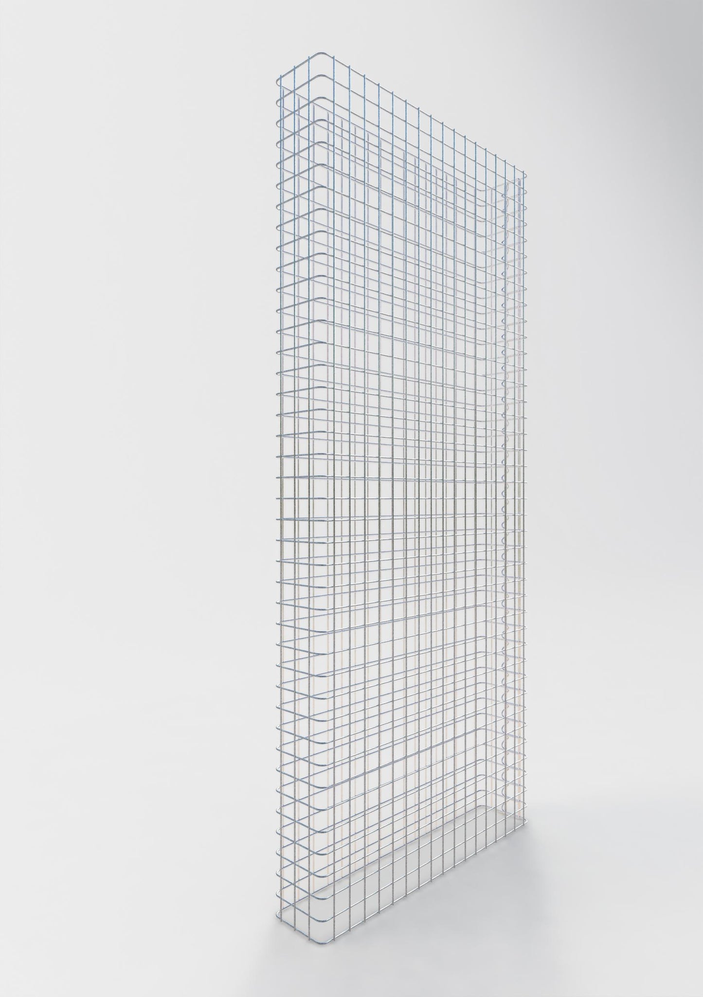 Gabionstängsel längd 87 cm, höjd 160 cm, djup 17 cm, maskstorlek 5 x 5 cm