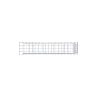 Monteret gabion type 2 200 cm x 100 cm x 40 cm (L x H x D), maskestørrelse 5 cm x 5 cm, C-ring
