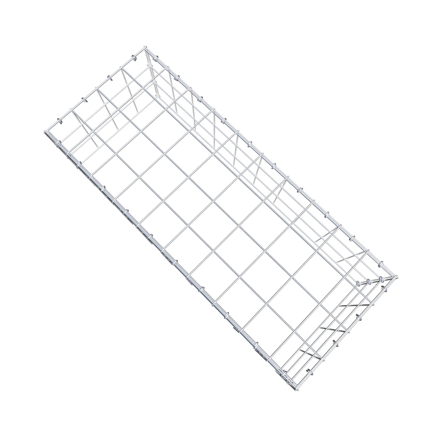 Gavión complementario de tipo 3 100 cm x 30 cm x 40 cm (L x A x P), malla 10 cm x 10 cm, anillo en C