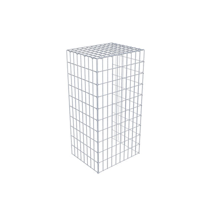 Opzetpaal type 4 100 cm x 40 cm x 50 cm (L x H x D), maaswijdte 5 cm x 10 cm, C-ring