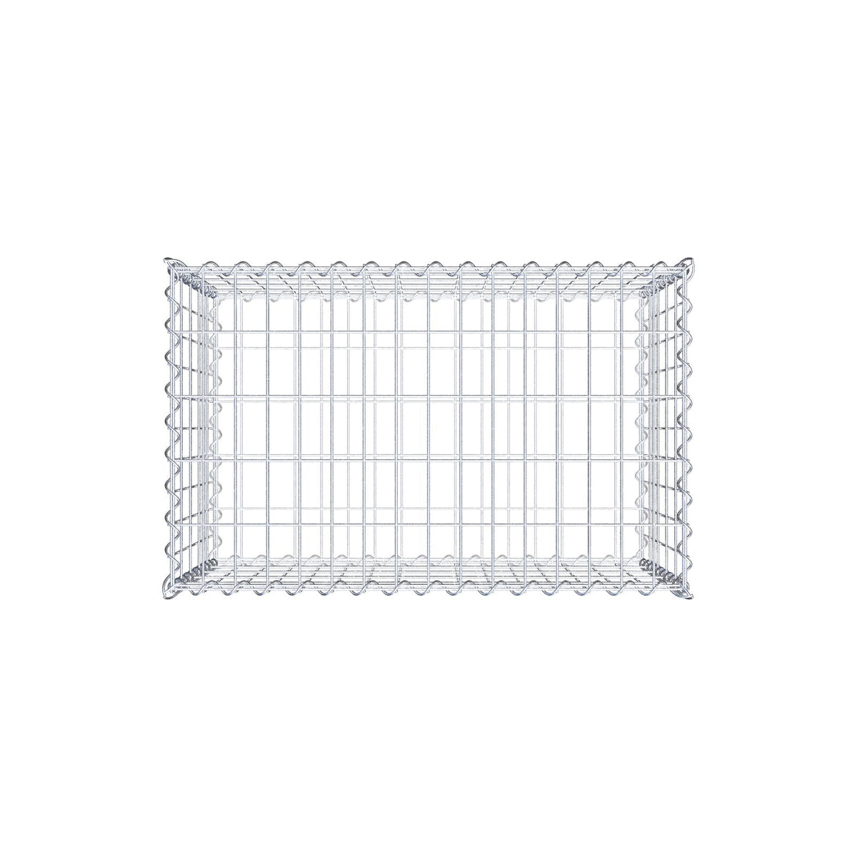 Gabione 80 cm x 50 cm x 50 cm (L x H x T), Maschenweite 5 cm x 10 cm, Spirale