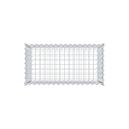 Gabion 80 cm x 40 cm x 40 cm (L x H x D), maskestørrelse 5 cm x 5 cm, spiral