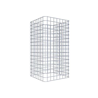Colonne de gabion carrée 42 cm x 42 cm, hauteur 80 cm, MW 5 cm x 5 cm