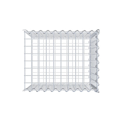 Opvokset gabion type 2 50 cm x 40 cm x 40 cm (L x H x D), maskestørrelse 5 cm x 5 cm, spiral