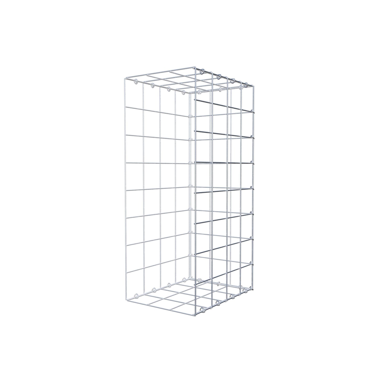 Gabbione aggiuntivo di tipo 2 80 cm x 40 cm x 30 cm (L x H x P), maglia 10 cm x 10 cm, anello a C