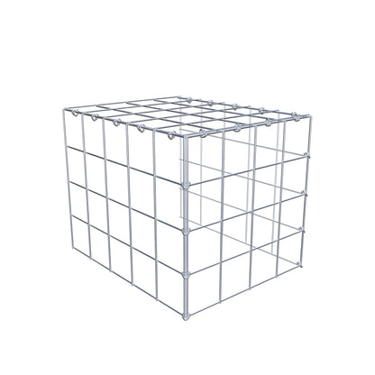 Gabbione aggiuntivo tipo 4 50 cm x 40 cm x 40 cm (L x H x P), maglia 10 cm x 10 cm, anello a C
