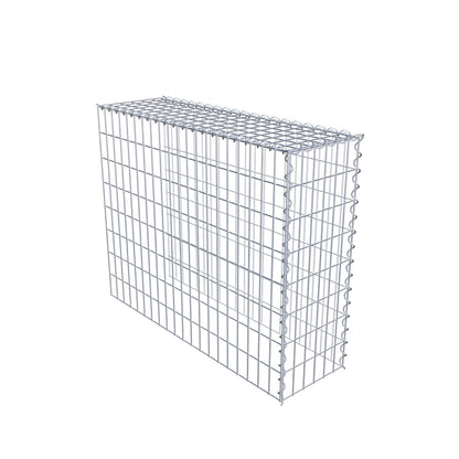 Gabion rapporté type 4 100 cm x 80 cm x 30 cm (L x H x P), mailles 5 cm x 10 cm, spirale