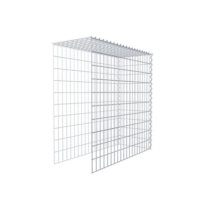 Gabion rapporté type 4 100 cm x 100 cm x 40 cm (L x H x P), mailles 5 cm x 10 cm, spirale