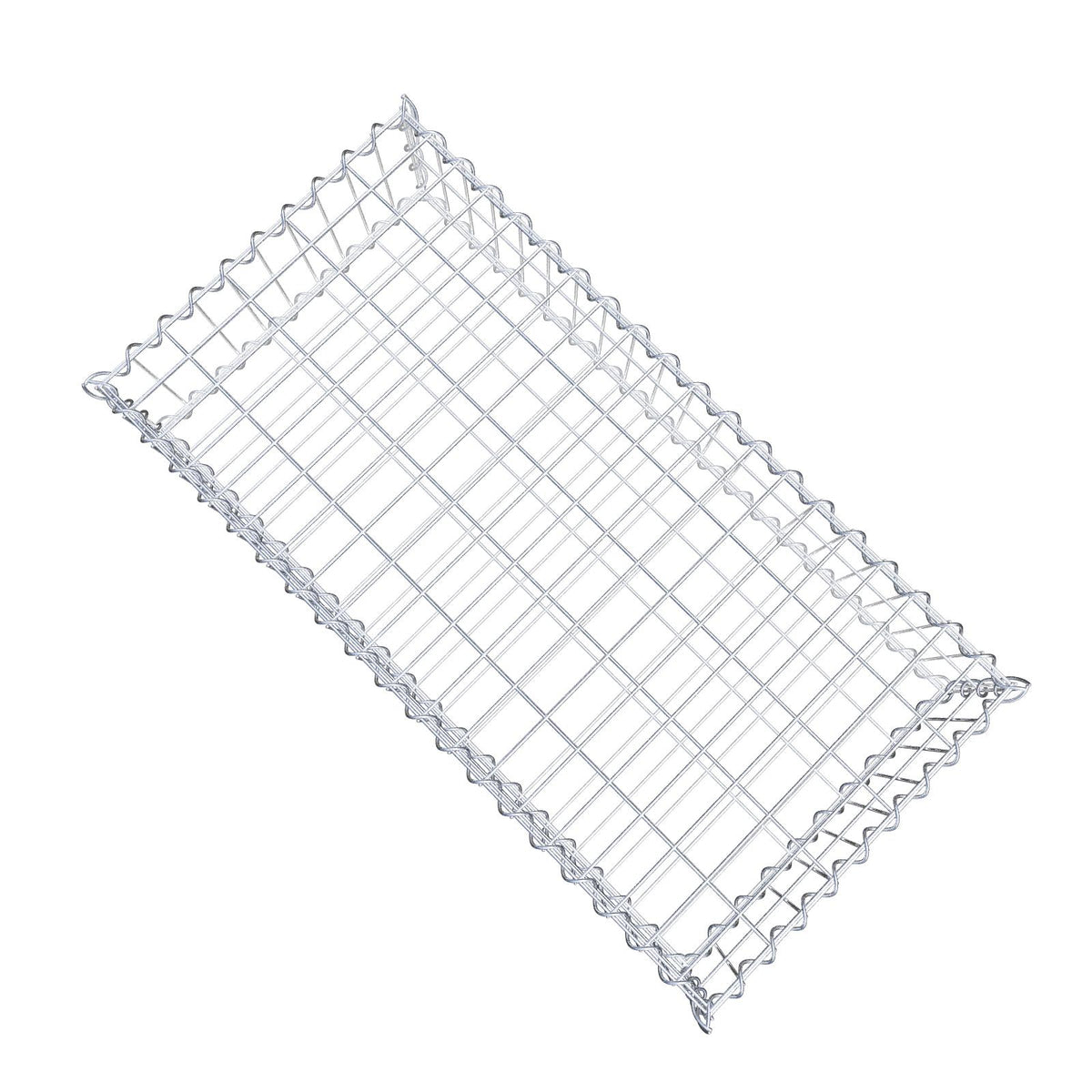 Gabione 100 cm x 20 cm x 50 cm (L x H x T), Maschenweite 5 cm x 10 cm, Spirale