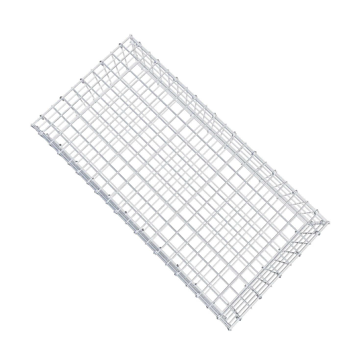 Gabião 100 cm x 20 cm x 50 cm (C x A x P), malhagem 5 cm x 5 cm, anel C