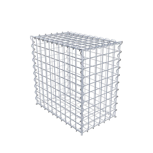 Schanskorf 50 cm x 50 cm x 30 cm (L x H x D), maaswijdte 5 cm x 5 cm, spiraalvormig