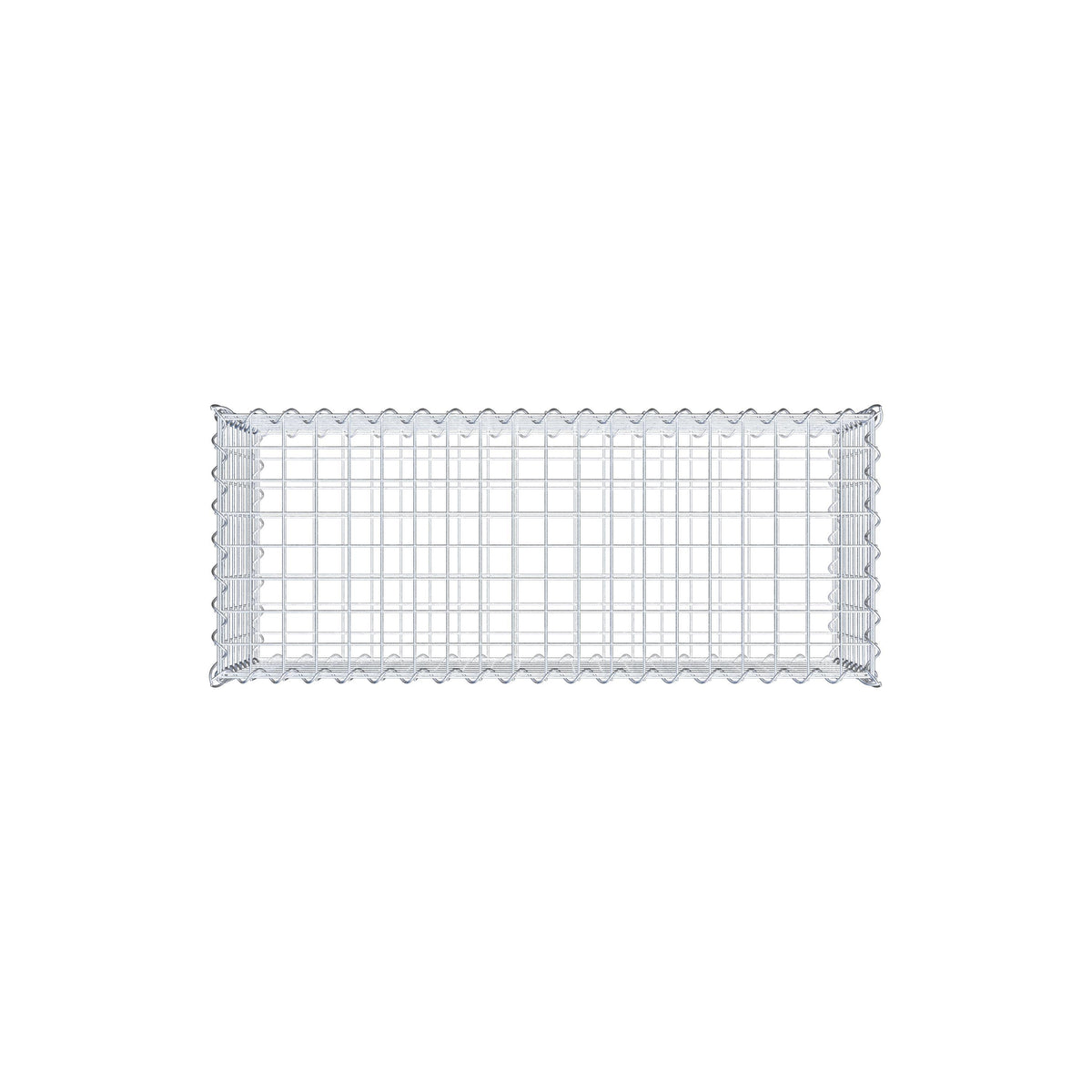 Gabião 100 cm x 40 cm x 40 cm (C x A x P), malhagem 5 cm x 5 cm, espiral