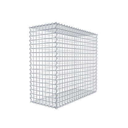 Gabion 100 cm x 90 cm x 40 cm (L x H x D), maskstorlek 5 cm x 5 cm, spiral