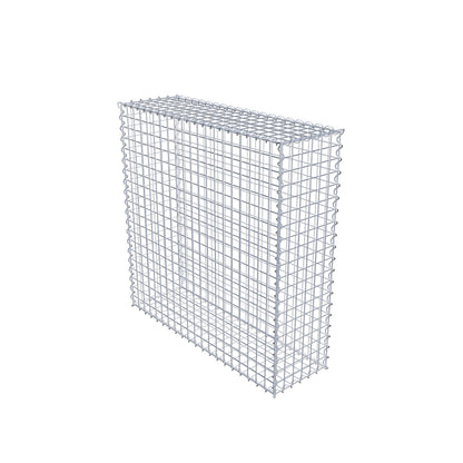 Gabion 100 cm x 100 cm x 30 cm (L x H x D), maskestørrelse 5 cm x 5 cm, spiral