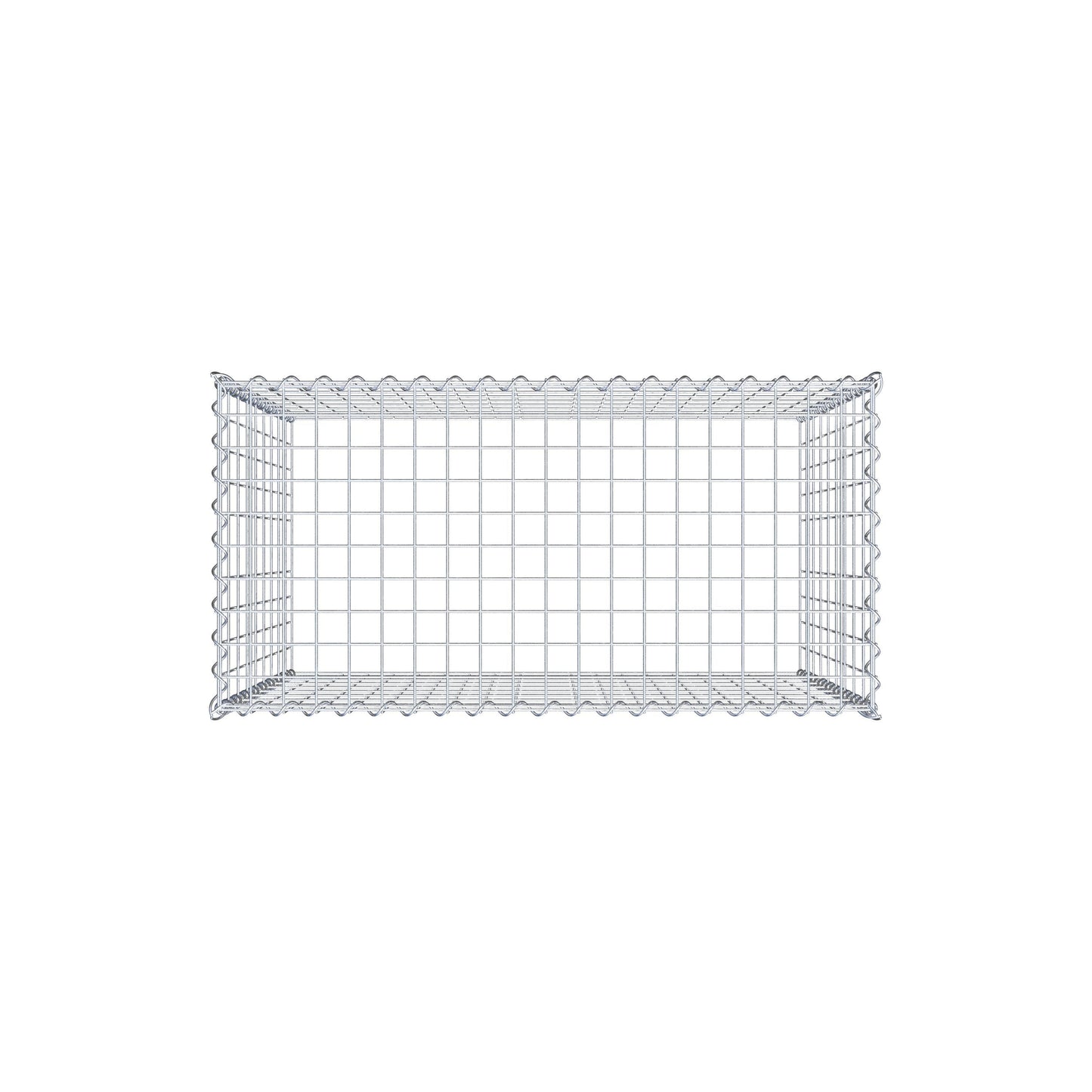 Gavión complementario tipo 3 100 cm x 90 cm x 50 cm (L x A x P), malla 5 cm x 10 cm, espiral