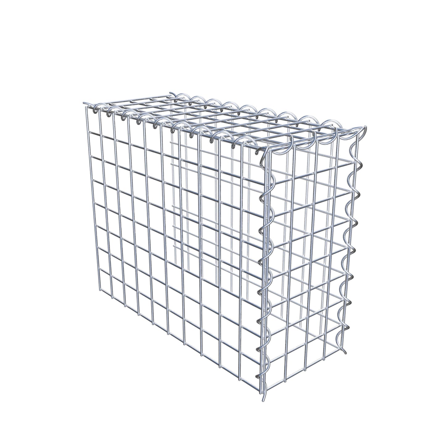 Opvokset gabion type 4 50 cm x 40 cm x 20 cm (L x H x D), maskestørrelse 5 cm x 5 cm, spiral
