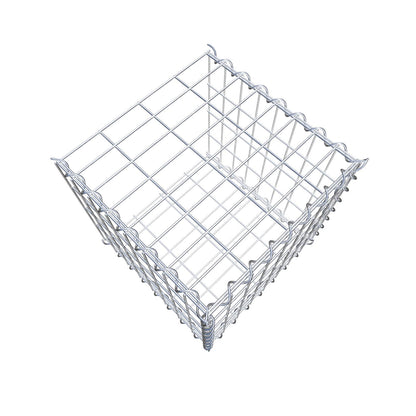 Gabbione aggiuntivo tipo 2 40 cm x 40 cm x 40 cm (L x H x P), dimensione maglia 5 cm x 10 cm, a spirale