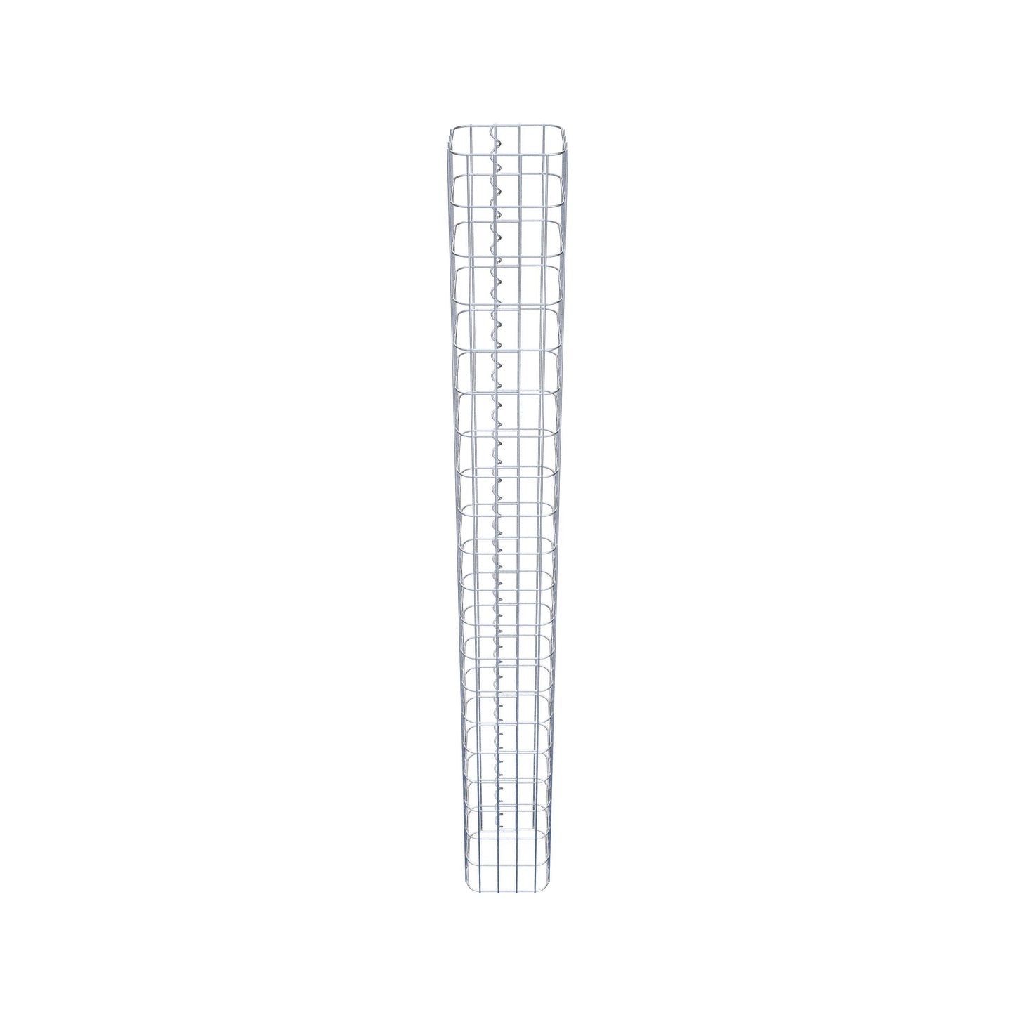 Gabionensäule eckig feuerverzinkt, 22 cm x 22 cm, 200 cm Höhe, MW 5 cm x 10 cm