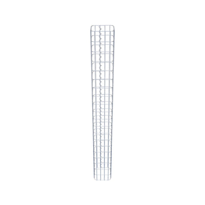 Gabionensäule eckig feuerverzinkt, 22 cm x 22 cm, 200 cm Höhe, MW 5 cm x 10 cm