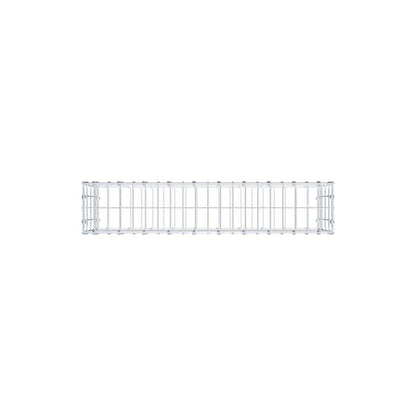 Gabion 100 cm x 40 cm x 20 cm (L x H x D), maskestørrelse 5 x 10 cm, spiralring