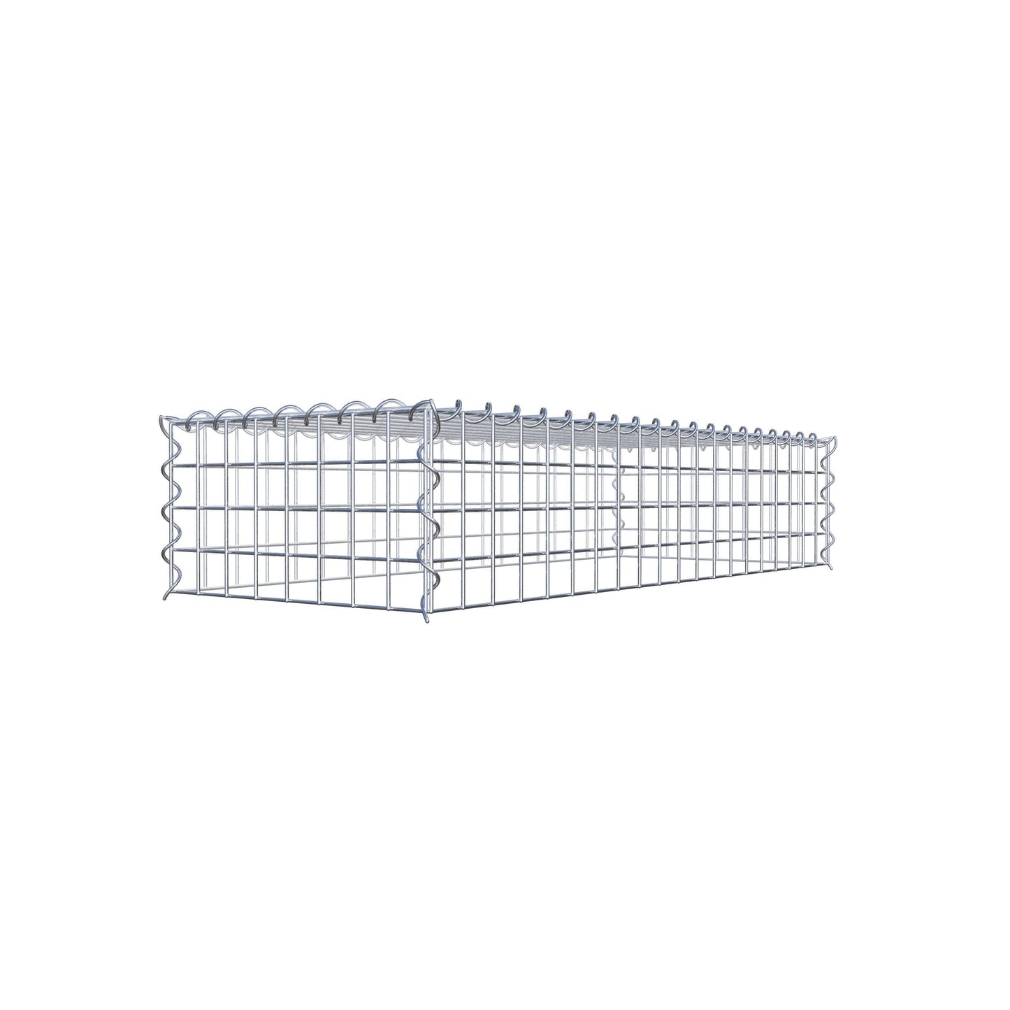 Add-on schanskorf type 3 100 cm x 20 cm x 40 cm (L x H x D), maaswijdte 5 cm x 5 cm, spiraalvormig