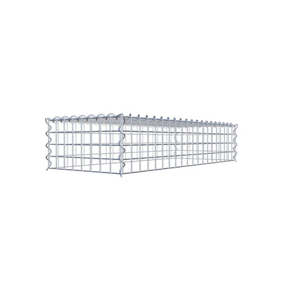 Add-on schanskorf type 3 100 cm x 20 cm x 40 cm (L x H x D), maaswijdte 5 cm x 5 cm, spiraalvormig